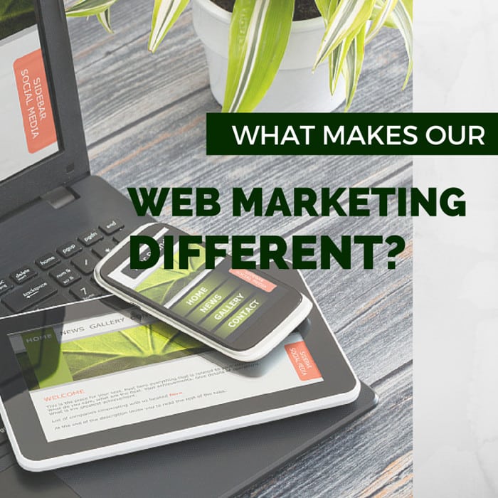 What makes our web marketing different?