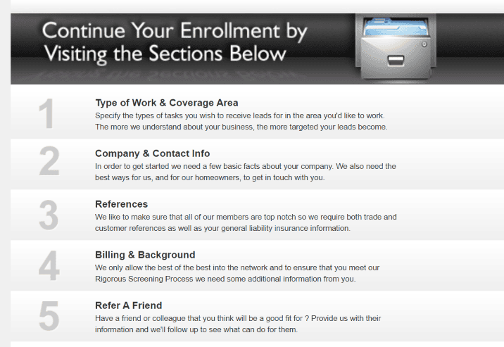 Start by clicking on the first option
