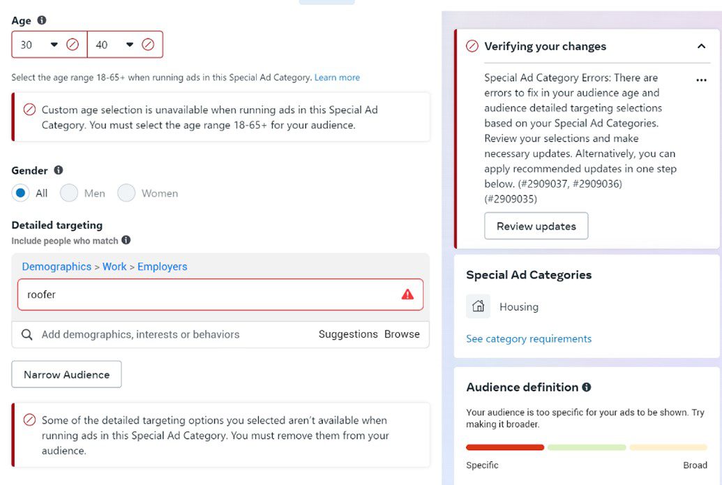 A Quick Look at Facebook’s Special Ad Categories